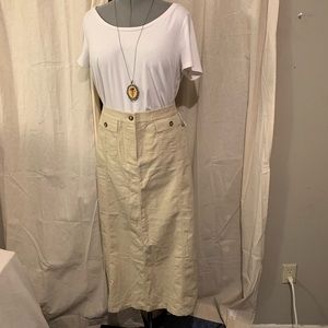3/$20 NWT Cato Khaki Cargo Skirt
